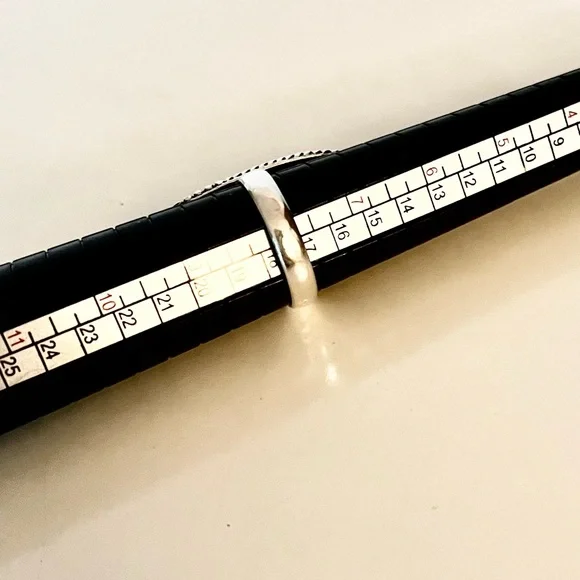 Turquoise Ring Sterling Silver 925 Oval Statement Boho Western Size 8 - Picture 8 of 8